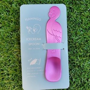 NEW Pink Flamingo Mini Ice Cream Spoon from Japan